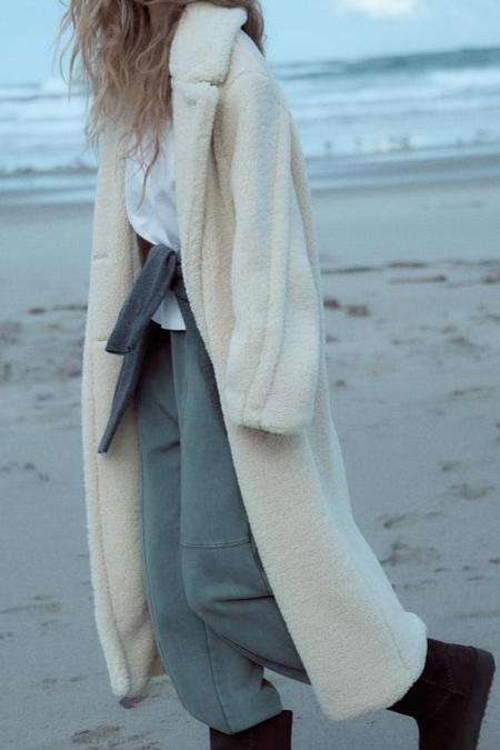 Rose | Comfortable Winter Long Teddy Coat 2