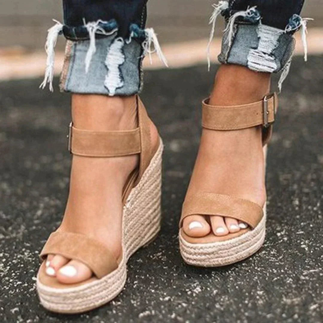 Ruby | Chic Woven Espadrille Wedge Sandals 0
