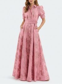 Melissa | Modern High Waist Wedding Guest Dress