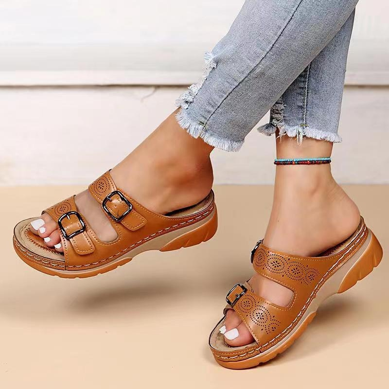 Sara | AussieSoles™ Women's Sandals - Genuine Leather, Orthopedic Comfort Fit 1