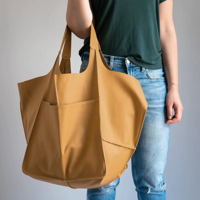 Savannah | Oversized Vegan Leather Tote Bag 12