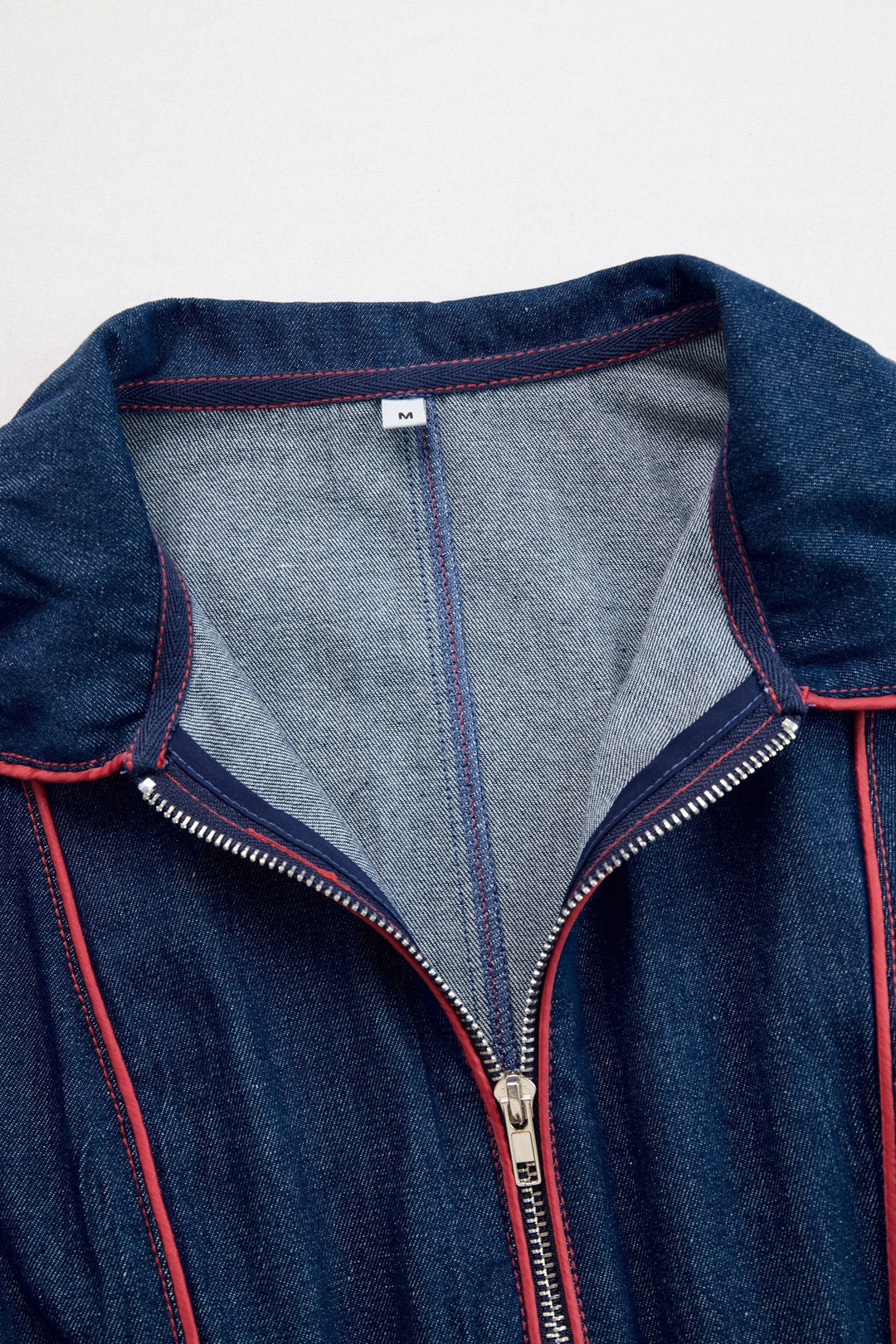 Scarlett | Polished And Chic Zip-Front Denim Jumpsuit 5