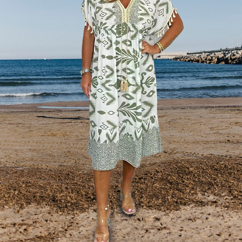 Sienna | Vibrant Bohemian A-Line Summer Dress 2