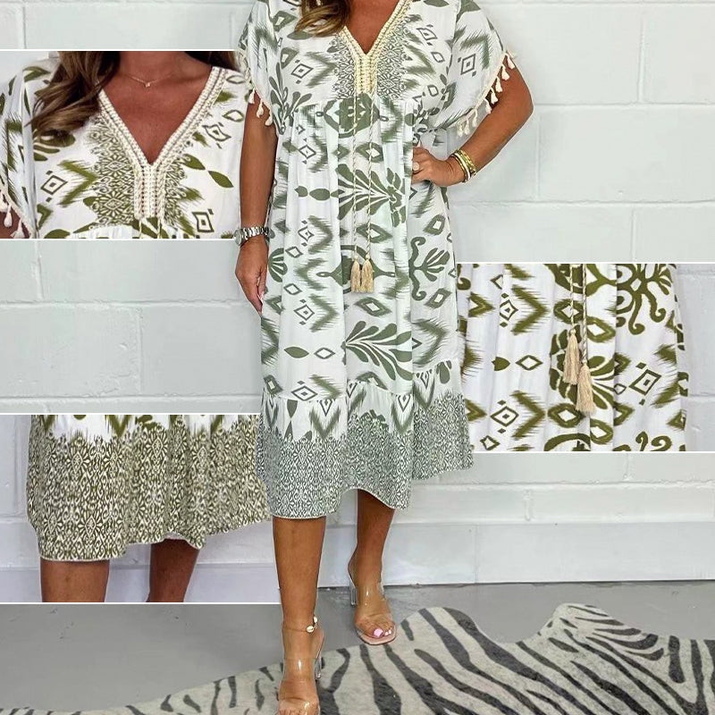 Sienna | Vibrant Bohemian A-Line Summer Dress 5