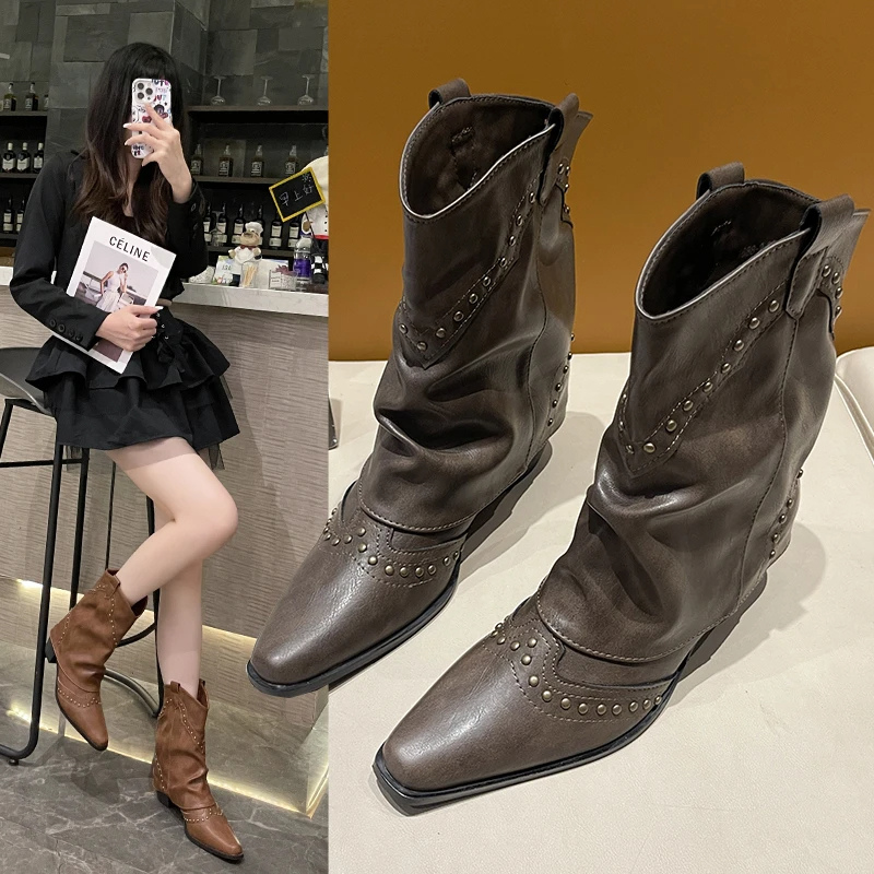Sierra | Studded Western Cowboy Boots 3