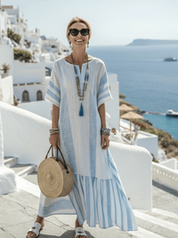 Pamela | Abito lungo femminile elegante, leggero e fluido