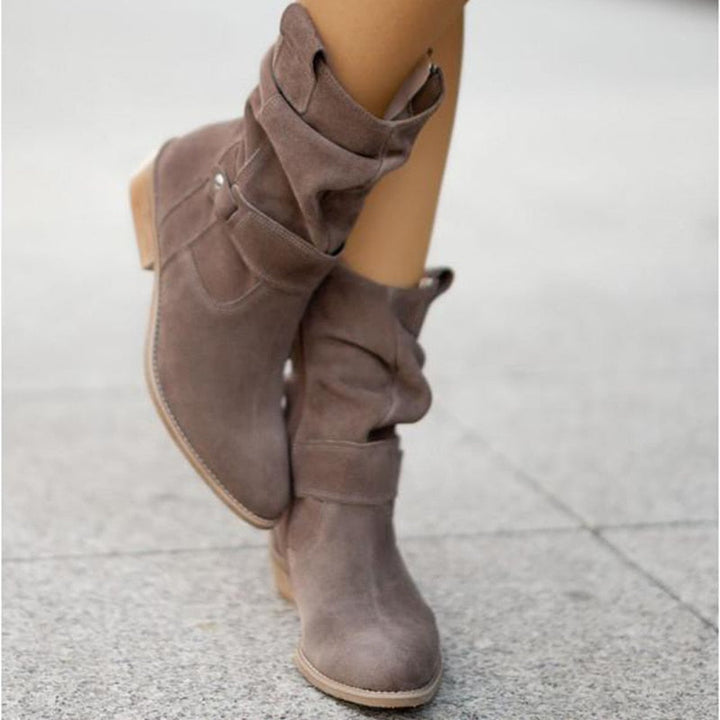 Sofia | Suede Zip Boots 1