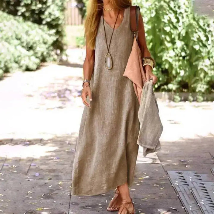Soleil | Airy, Elegant & Comfortable Women's Summer Maxi Dress 5