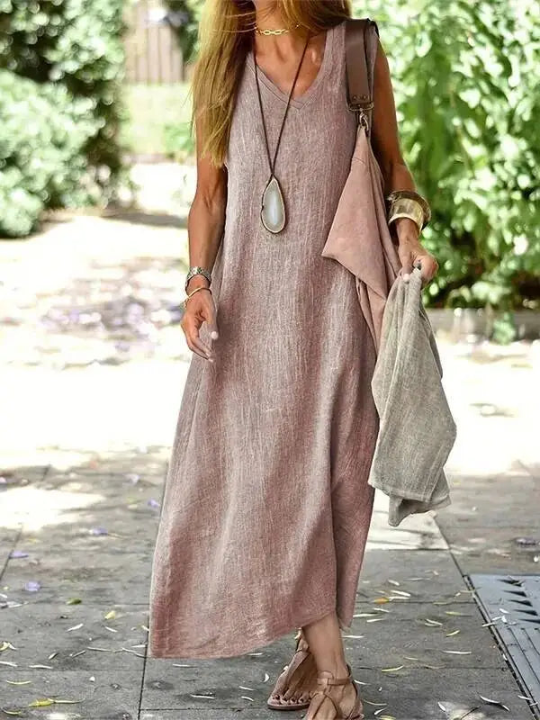 Soleil | Airy, Elegant & Comfortable Women's Summer Maxi Dress 7