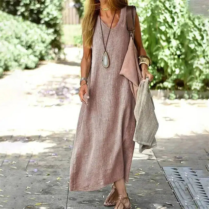 Soleil | Airy, Elegant & Comfortable Women's Summer Maxi Dress 8