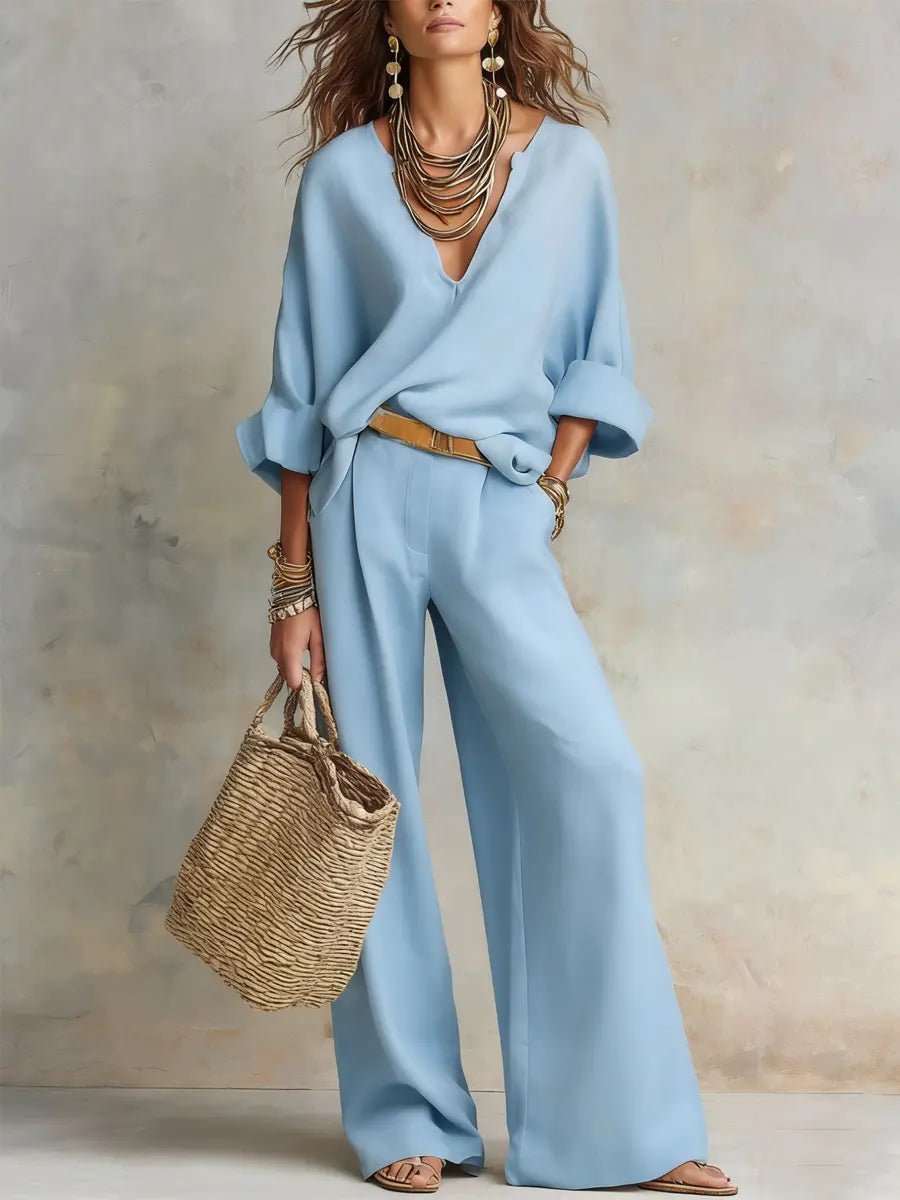 Sophia | Comfortable And Breezy Linen Two-Piece Set 2