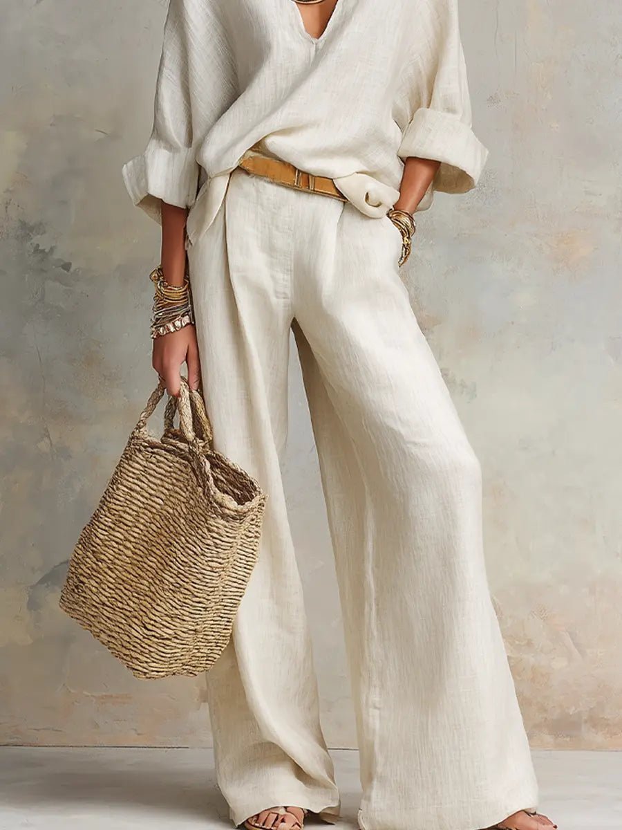 Sophia | Comfortable And Breezy Linen Two-Piece Set 6