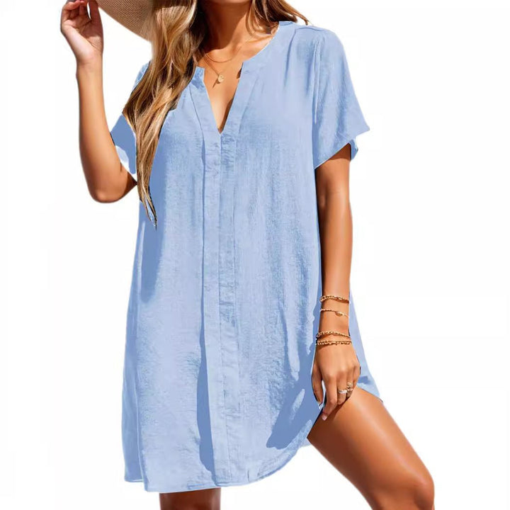 Sophia | Elegant And Comfortable summer tunic shift dress 3