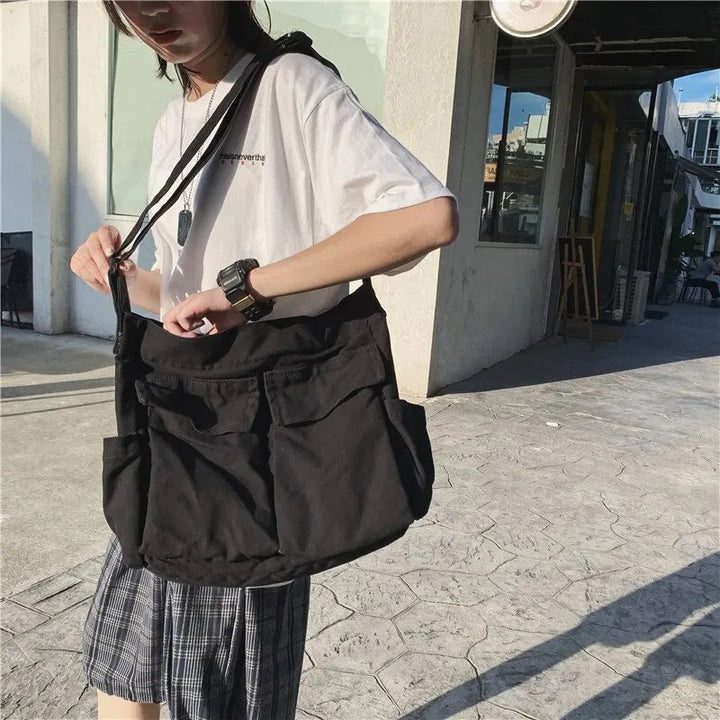 Sophie | Casual Multi-Pocket Canvas Tote Bag 1