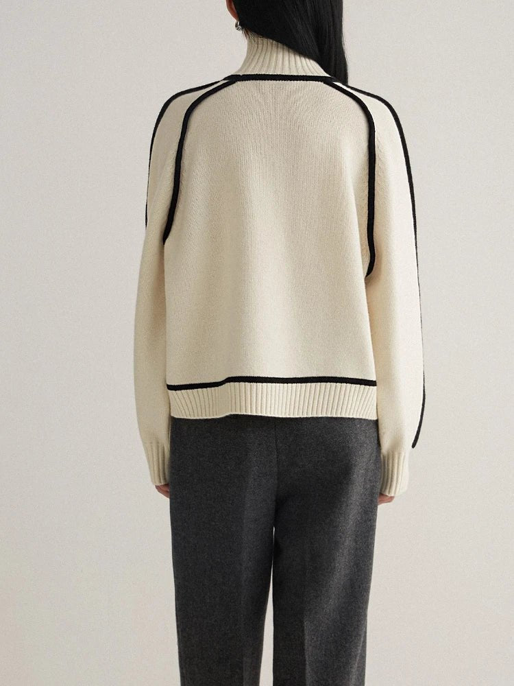 Sophie | Comfortable And Warm Oversized Turtleneck Knit Sweater 6