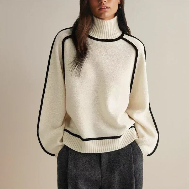 Sophie | Comfortable And Warm Oversized Turtleneck Knit Sweater 7