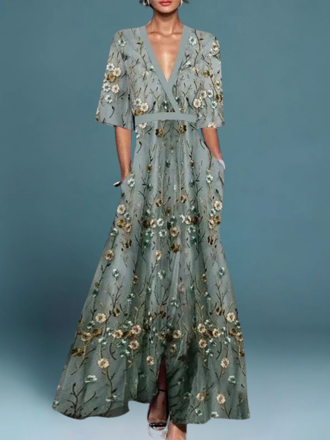Sophie | Elegant and Sophisticated Floral Dress 0
