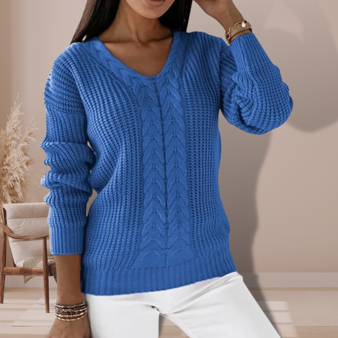 Sophie | V-neck Knitted Sweater 2