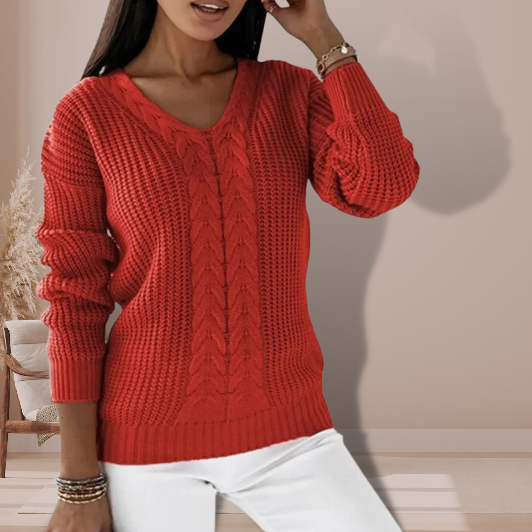 Sophie | V-neck Knitted Sweater 3