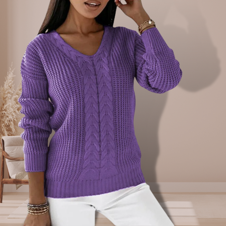 Sophie | V-neck Knitted Sweater 5