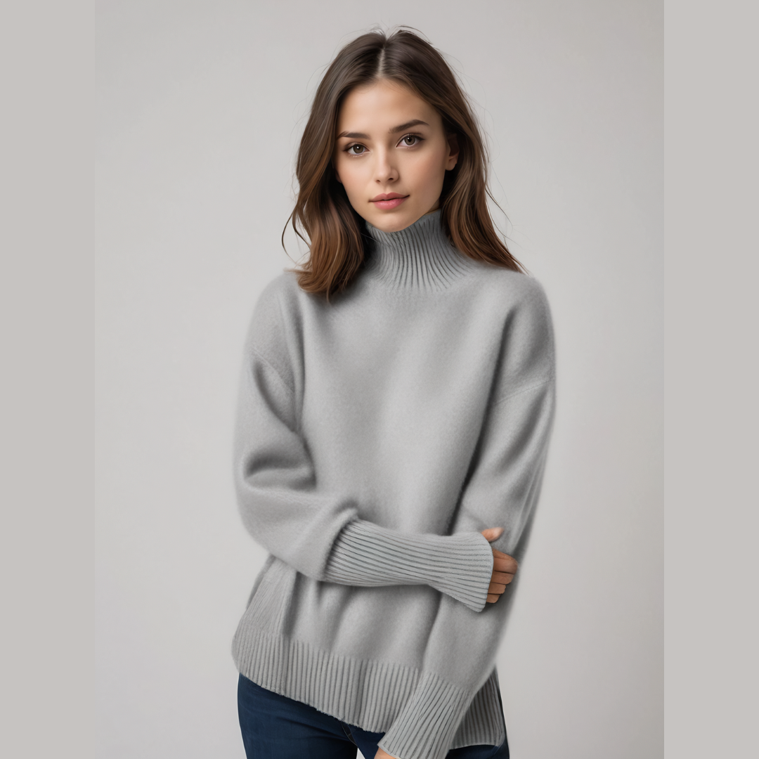 Stephanie | Cashmere Turtleneck Sweater 1