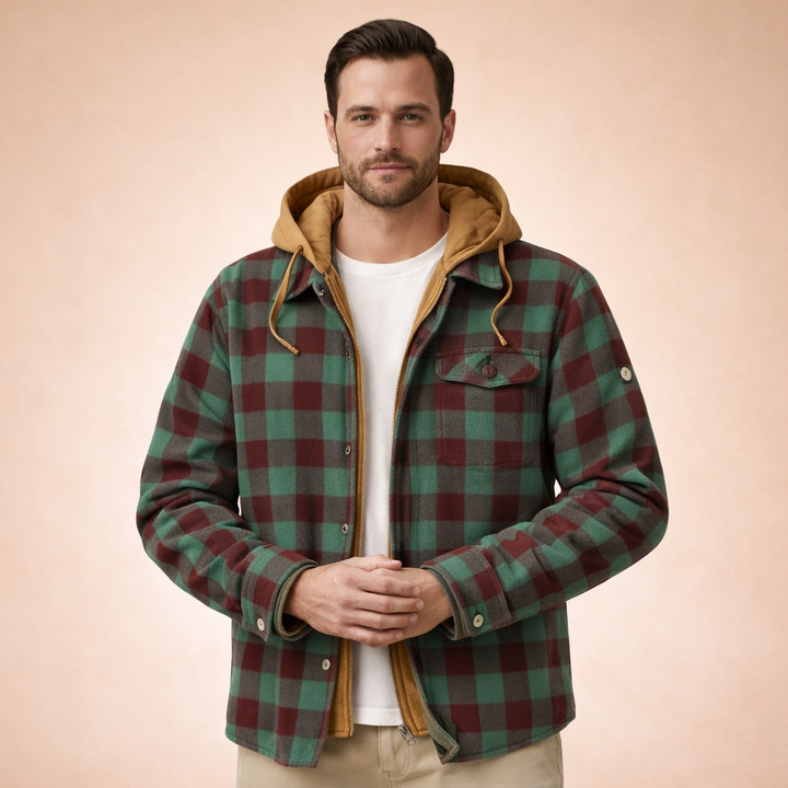 Johnson | Elegante Karierte Winterjacke