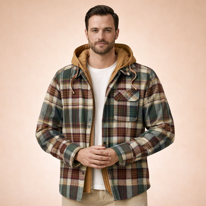 Johnson | Elegante Karierte Winterjacke