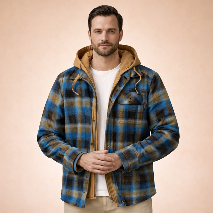 Johnson | Elegante Karierte Winterjacke