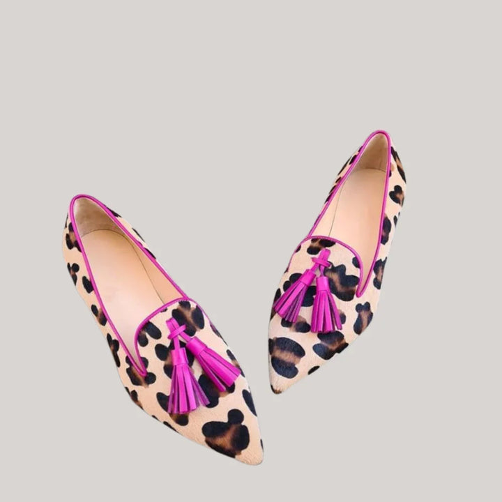 Jemima | Effortless Leopard-Print Moccasin Loafers