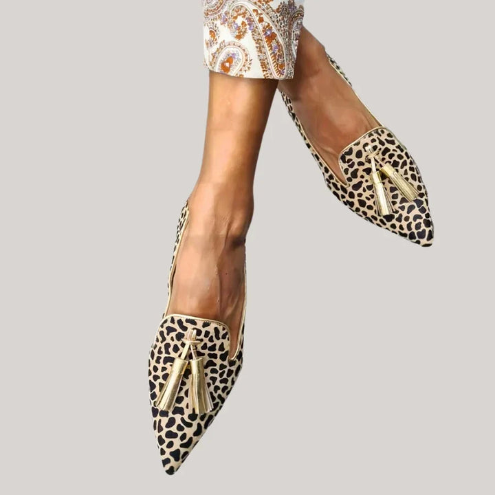 Jemima | Effortless Leopard-Print Moccasin Loafers