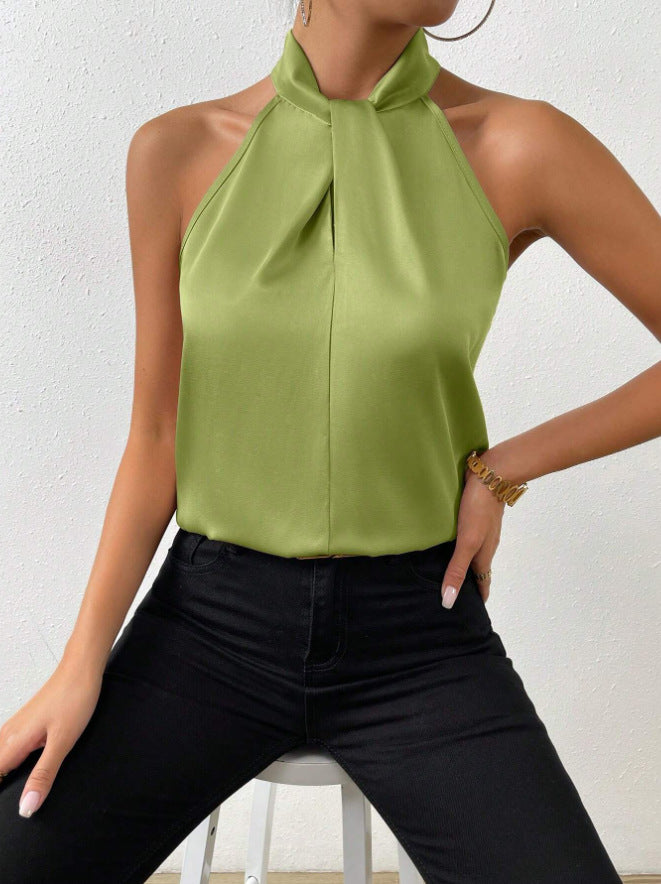 Vanna | Silk Knot Neck Top 10
