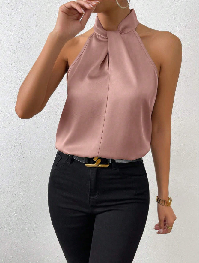 Vanna | Silk Knot Neck Top 5