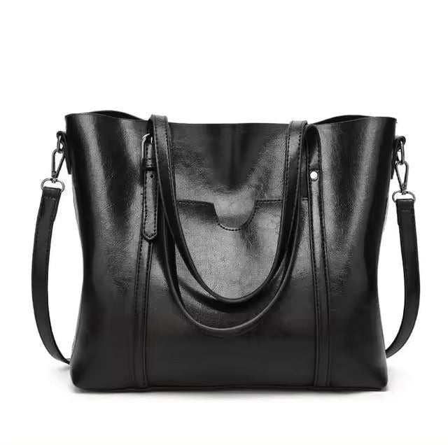 Victoria | Large Leather-Look Tote Bag 3