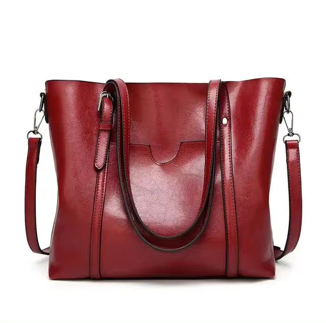 Victoria | Large Leather-Look Tote Bag 4