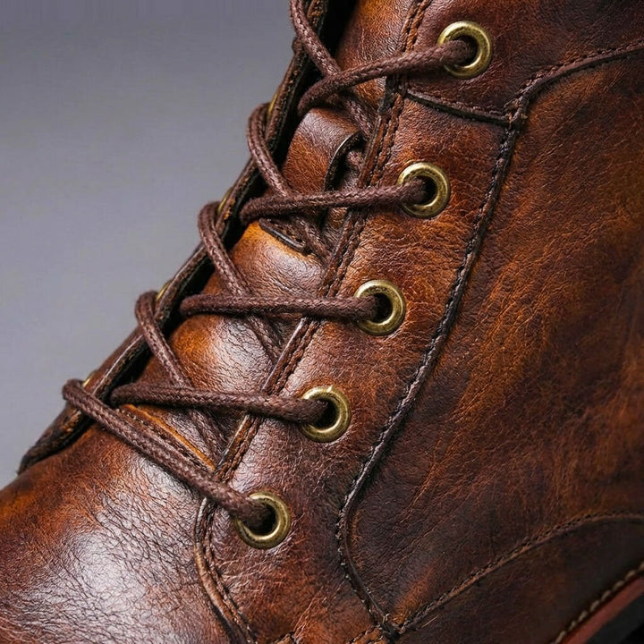 William | Vintage Charm And Premium Polished Leather Boots 2
