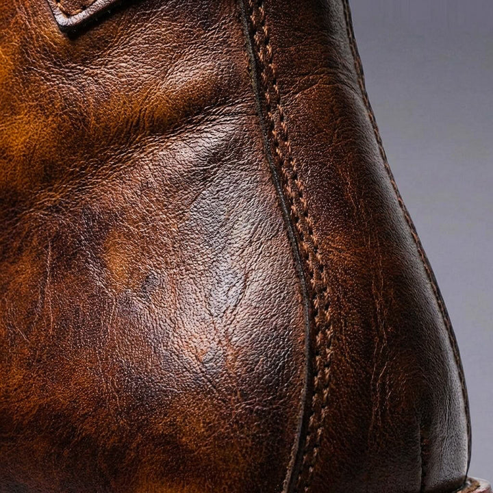 William | Vintage Charm And Premium Polished Leather Boots 3