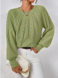 Eleanor | Classic And Sophisticated Cable-Knit Sweater