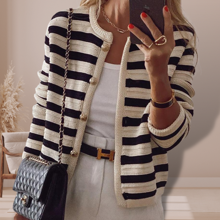 Willow | Striped Cardigan 0