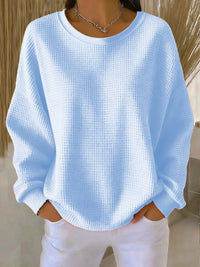 Madison | Relaxed Textured Waffle-Knit Sweater