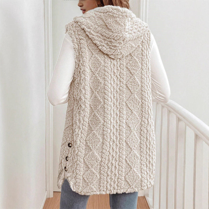 Women's Cozy Plush Vest Drune 3