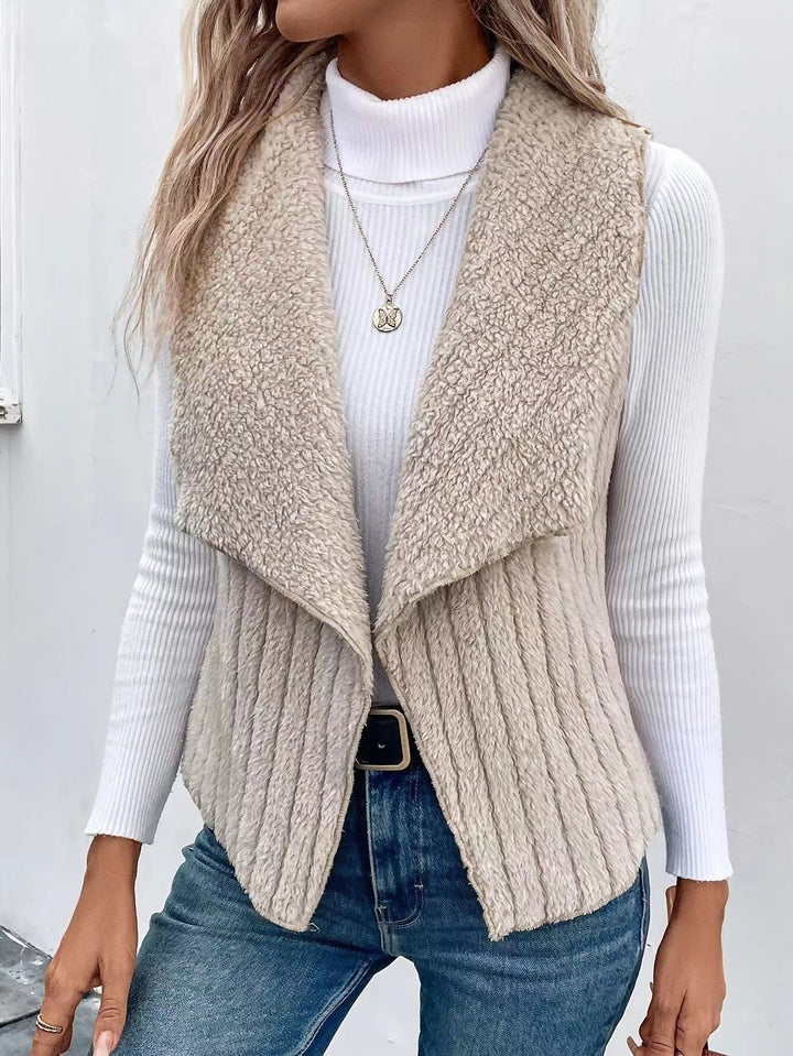 Women's vest made of soft faux fur Drune 10