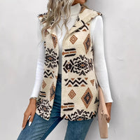 Mia | Modern And Stylish Women's Geometric Pattern Vest