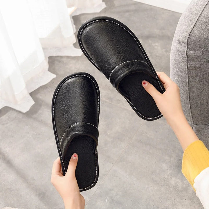 Xavier | Mens Leather Slippers – Ergonomic Comfort 4