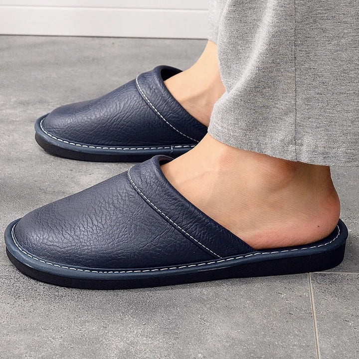 Xavier | Mens Leather Slippers – Ergonomic Comfort 5