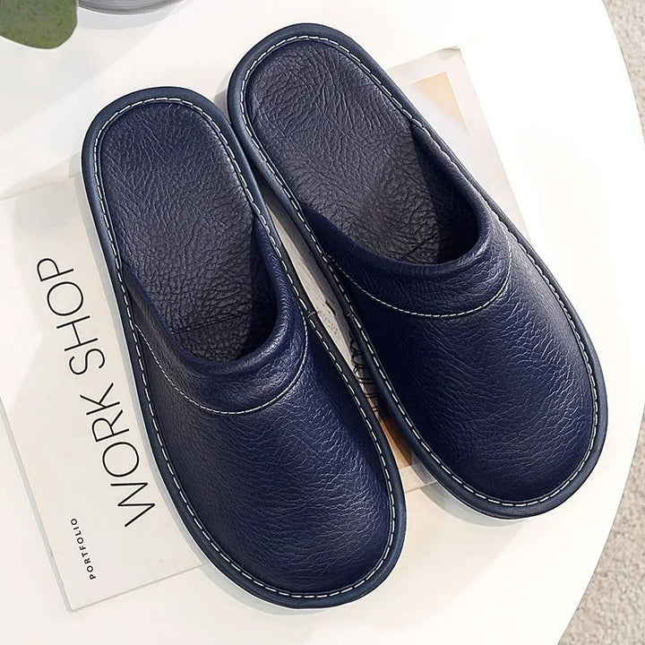 Xavier | Mens Leather Slippers – Ergonomic Comfort 7