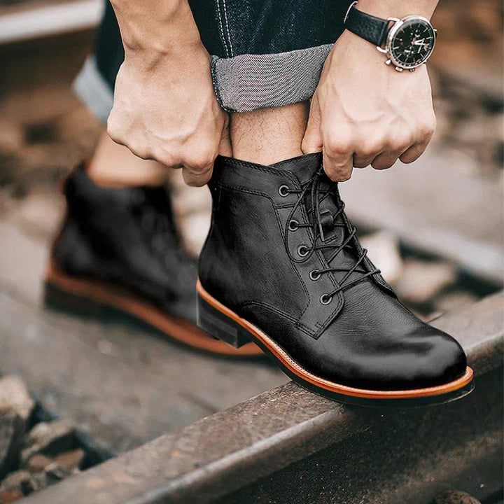 Zane | Genuine Leather High-Top Boots 3