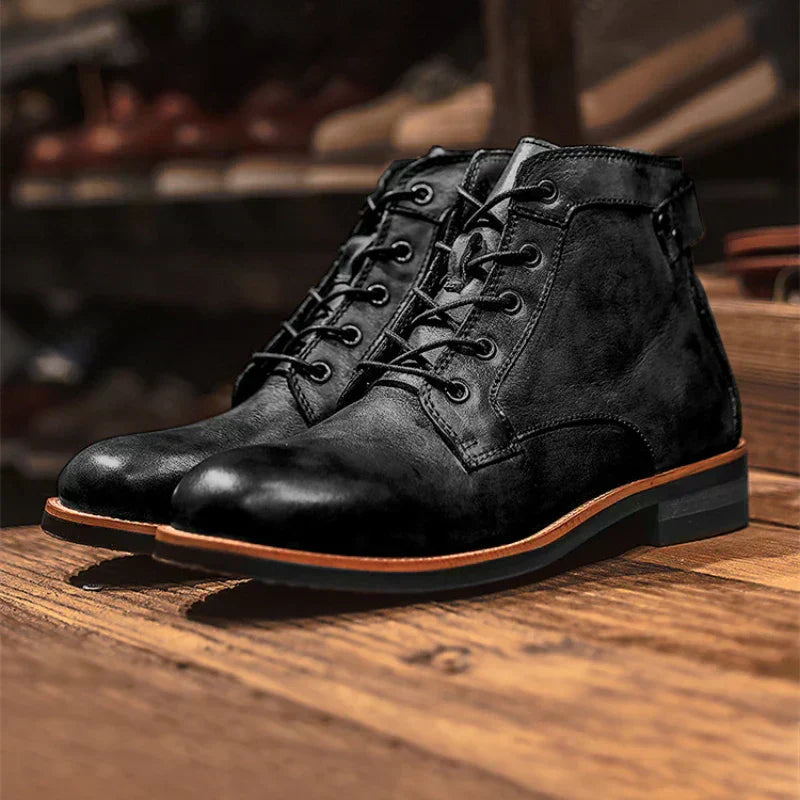 Zane | Genuine Leather High-Top Boots 6