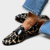 Donna | Mocassini slip-on audaci e lussuosi con stampa leopardata