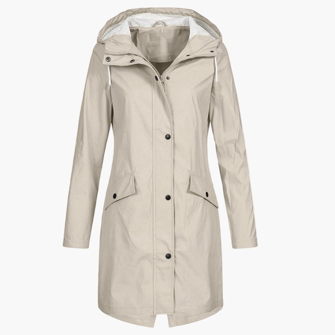 Bettina | Waterproof Long Hooded Coat for Women
