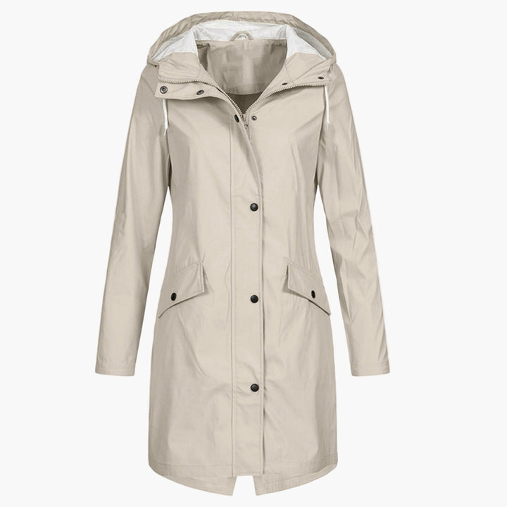 Bettina | Waterproof Long Hooded Coat for Women